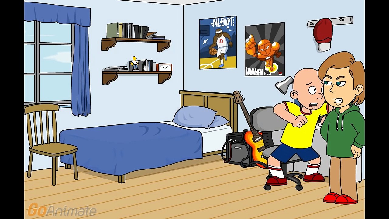 Caillou Goes to THEM Anime/Runs Away, Gets Grounded