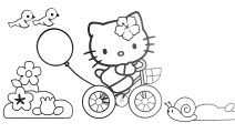 Çizgi film Hello Kitty Boyama kitabı (Renkleri öğreniyoruz)