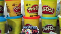 Play Doh Spiderman Fighter Pods and Play Set we make a spider web and a Play Doh Spiderman