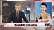 President Park expresses hope for unified, peaceful & prosperous Korea