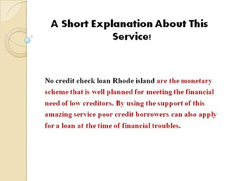 No Credit Check Loans- Applying For A Loan With Negative Credit Rating Is Not A Issue