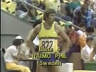 Bruce Jenner running the 400 in the 1976 Olympic decathlon