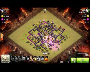 Awesome Attack on TH8 With Peeka Wizards and Golem