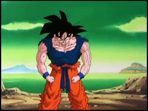 DragonBall Z Kai Goku Transforms Into A Super Saiyan (English - Voice Echo + Sumitomo Music)