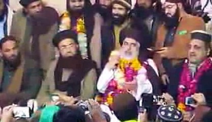 Hafiz Khadim Hussain Rizvi after released from jail ,,,,