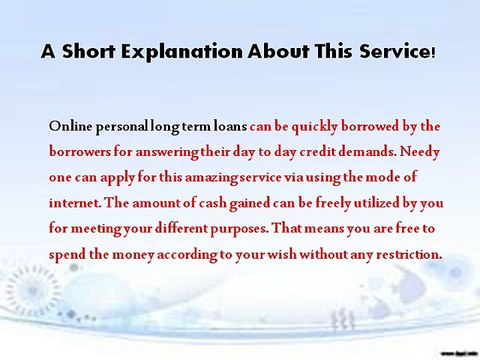 Online Personal Loans- Get It By Using The Connectivity Of Internet