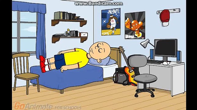 Caillou fakes sick and gets grounded