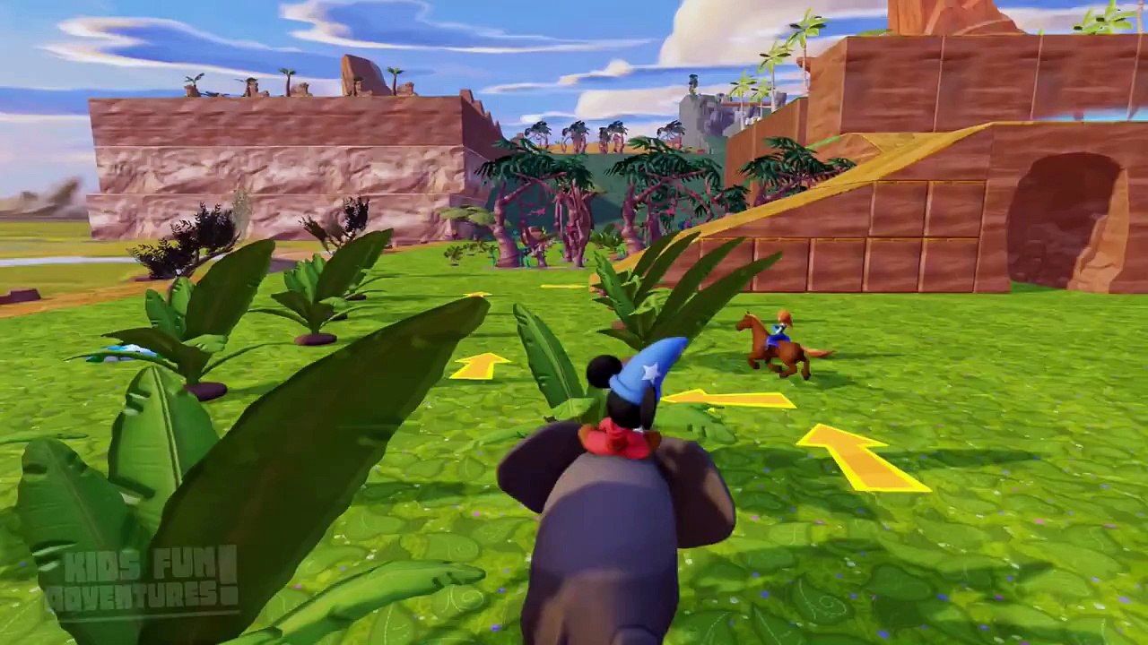 Frozen Anna Disney princess, Mickey Mouse & Thor Superhero Gameplay like a Movie   Kids Songs