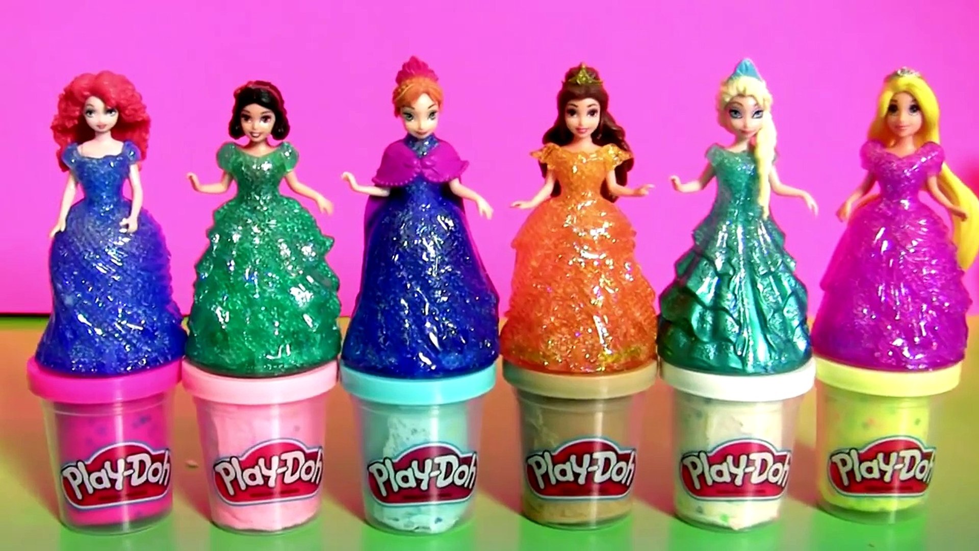 Play Doh Confetti using Glitter Glider Elsa Anna Disney Frozen MagiClip  Snow Belle Magic Clip Dolls – Видео Dailymotion