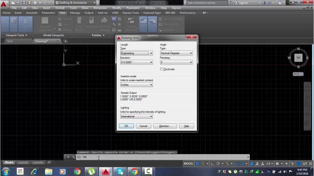 Unit Setting : AutoCAD urdu training | The Skill Sets