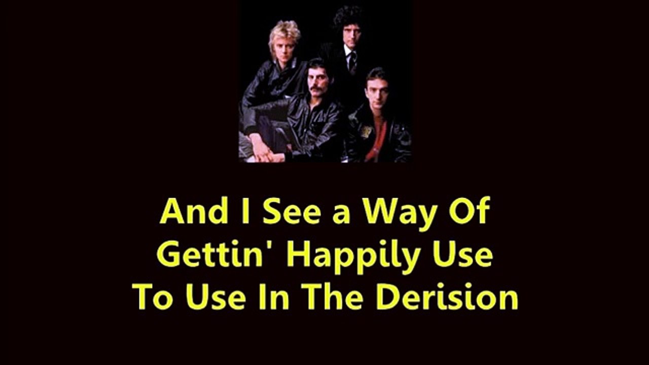 Another One Bites The Dust BACKWARDS with Lyrics