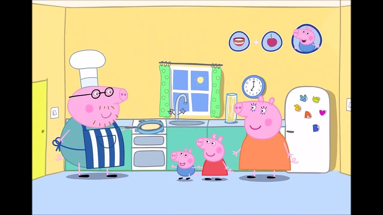 Мультфильм свинка Пеппа на русском. Игра папа Свин печет блины. Peppa Pig. Svinka Peppa.