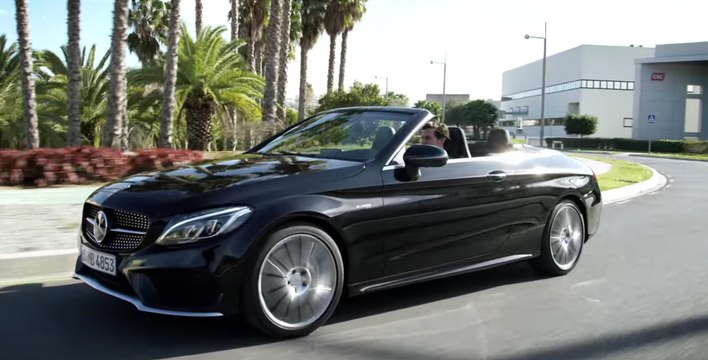 Mercedes Clase C Cabrio 2016 en movimiento, ¡ya lo tienes!