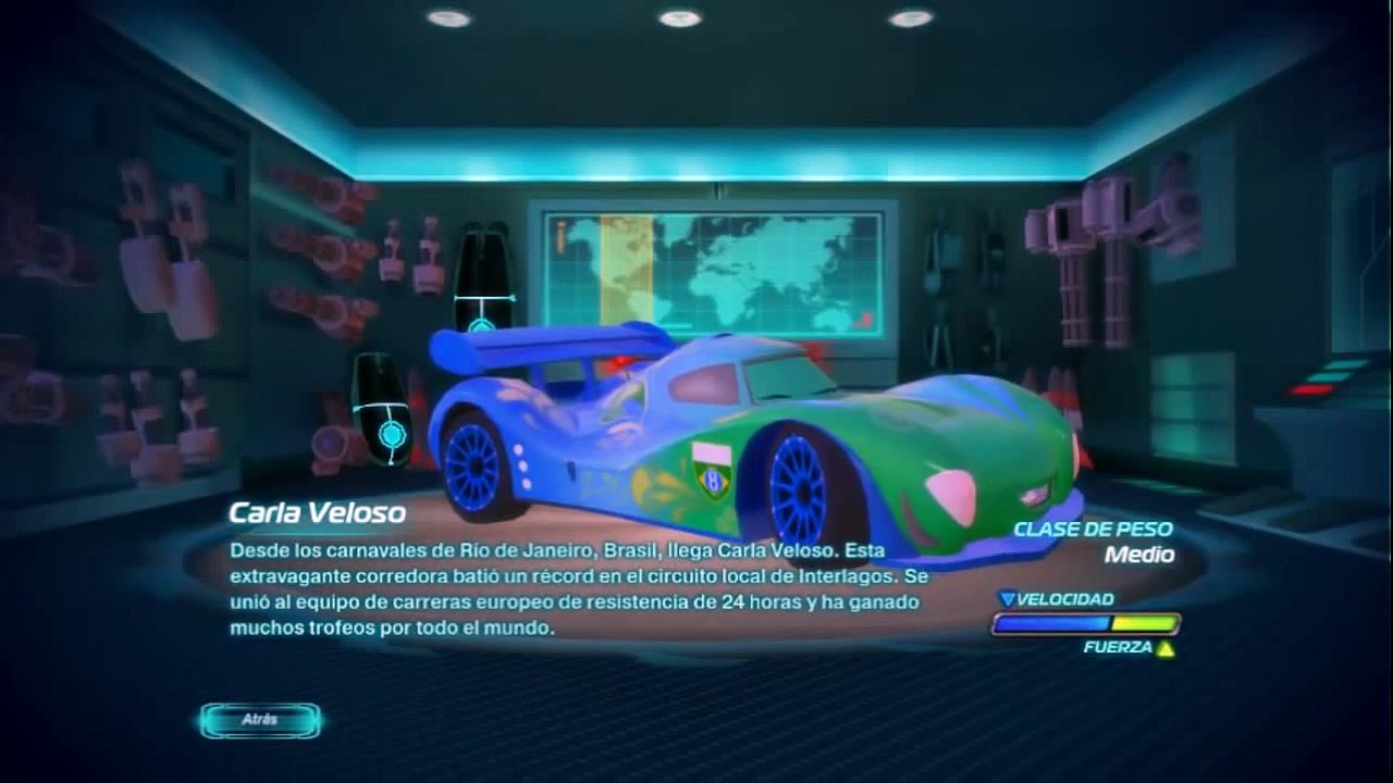 Cars 2 CARLA VELOSO Español - Personaje de la Película (Descripcion completa) [GAMEPLAY]
