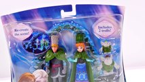 NEW Frozen Troll Wedding and Disney Elsas Ice Skating Rink Mini Magiclip Toy Dolls by DCTC