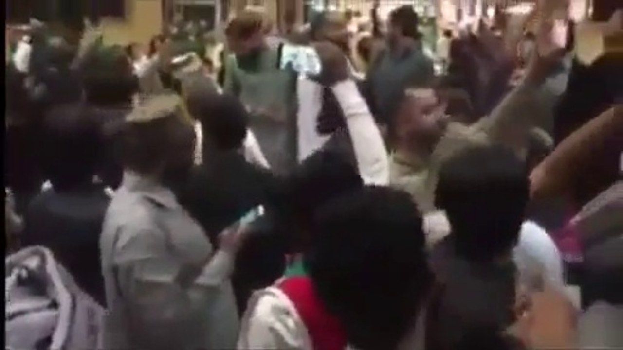 Pervaiz Rasheed hit with shoes at Karachi airport