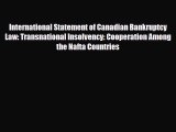 [PDF] International Statement of Canadian Bankruptcy Law: Transnational Insolvency: Cooperation