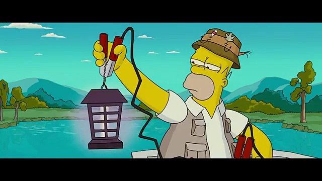 The Simpsons Movie - Bart Fishing With Homer