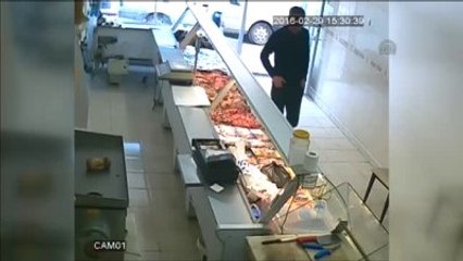 Hırsızlık Anı Güvenlik Kamerasında