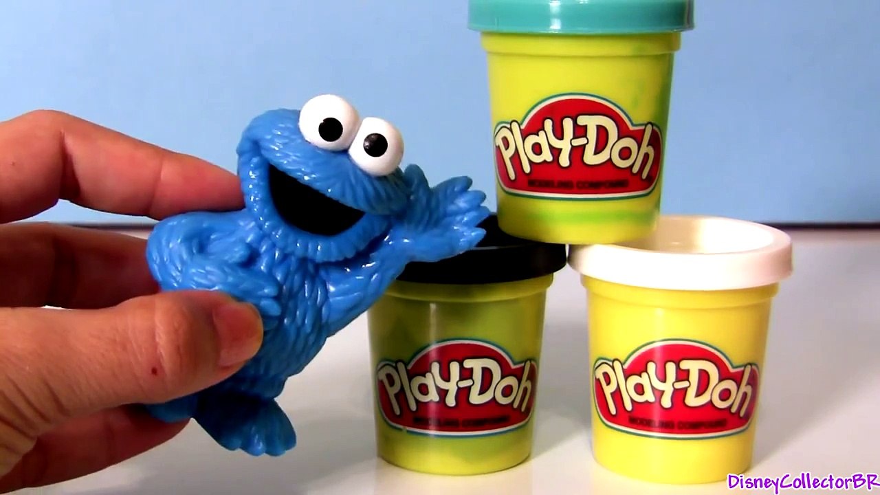 How to Make Cookie Monster Play Doh NEW TOY Sesame Street Disney The Muppets ALL with Playdough