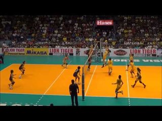 Lady Tamaraws stun Lady Bulldogs for 1-0 lead in V-League finals