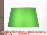 Oaks Lighting - Pantalla cilíndrica para lámpara (algodón 305 cm) color verde