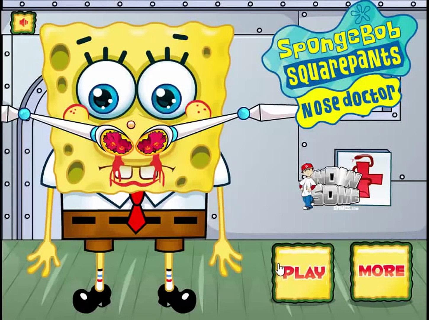 ⁣SpongeBob Squarepants Nose Doctor Online games - spongebob full episode - cartoon games