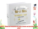 WG471 - Álbum de fotografías de boda diseño con inscripción Mr