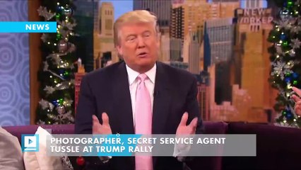 Photographer, Secret Service Agent Tussle at Trump Rally