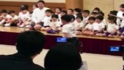 Buzz : Ce petit gymnaste réussit son saut grâce au cri de guerre !