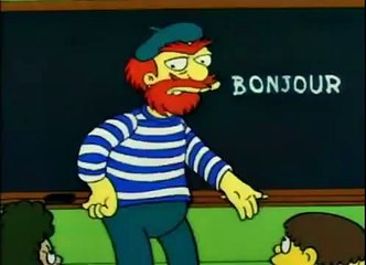 Groundskeeper Willie - Bonjour you Cheese eating Surrender Monkeys