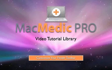 Customize Your Finder Toolbar