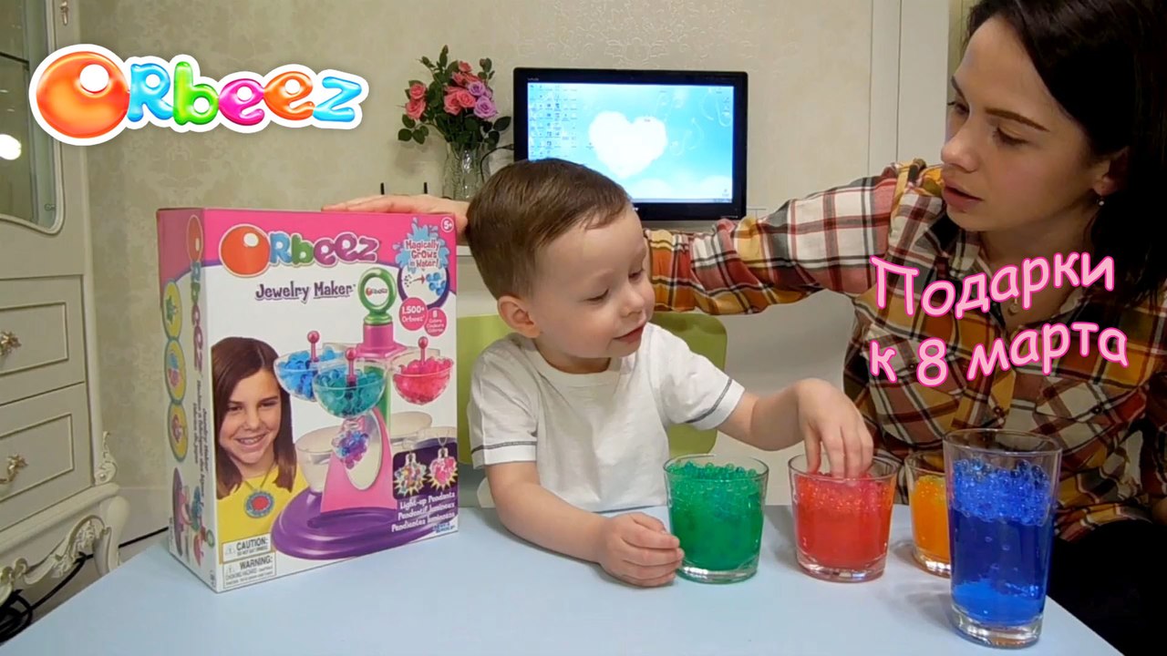 Orbeez jewelry maker set _ Делаем украшения из шариков Орбиз к 8 марта