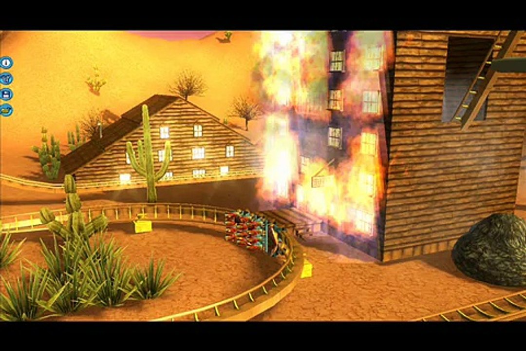 RCT3-BURNING HOTEL COASTER