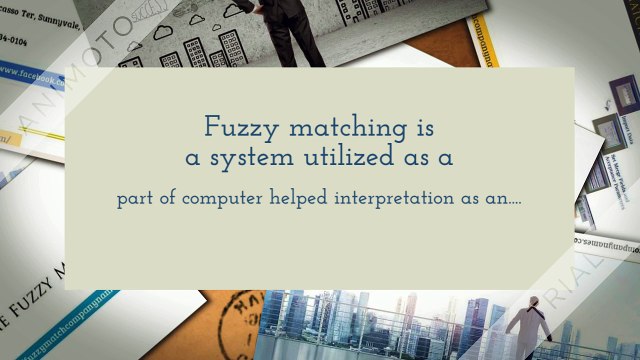 Fuzzy Match Company Name