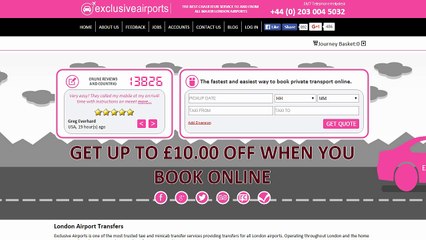 Taxi To and From Heathrow Airport - Up to £10.00 Discount - Meet & Greet