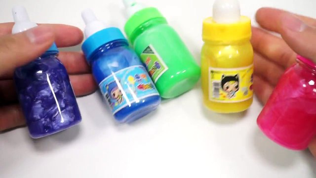 How To Make Colors Slime Syringer Toy DIY Pearl Clay Slime Learn Colors For Kid