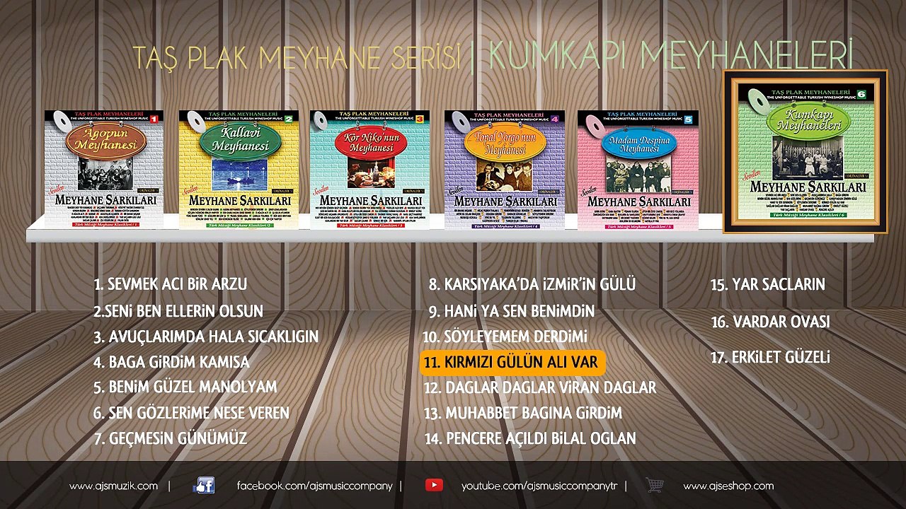 Meyhane  Şarkıları - Kırmızı Gülün Alı Var