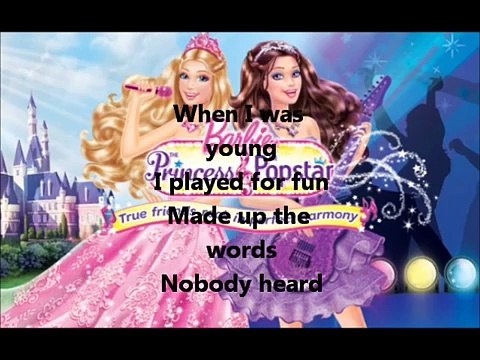 Barbie The Princess and The Popstar Here I Am(Keira Version) Lyrics