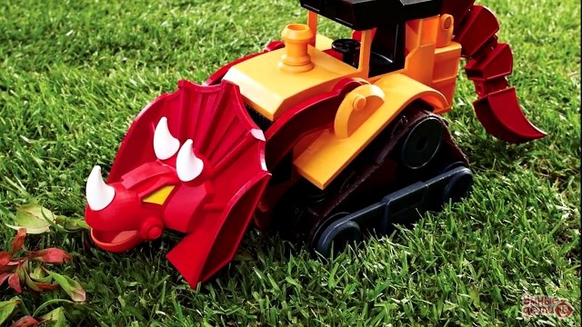 ДИНОТЕХНИКА. Каток и погрузчик. Интересные игрушки для детей. Играть весело с каналом Умные Дети ТВ!