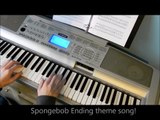 spongebob squarepants theme song ending piano hd, one of the old spongebob songs