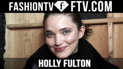 Holly Fulton Makeup at London Fashion Week F/W 16-17 | FTV.com