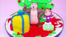 Macha et lOurs Play doh jouets cadeaux de Noël inspiré par le dessin animé - 2016