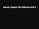 PDF Donovan's Daughter (The Californians Book 4) PDF Book Free