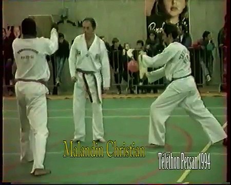 Taekwondo board breaking - Casse Malandin Christian Telethon 1994