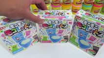 Japanese Toilet Candy Moko Moko Mokolet DIY Green Pink and Blue Cider & Soda Toilet Shape Candy!