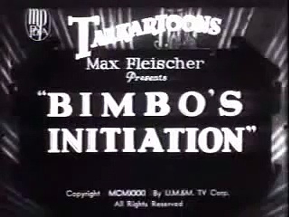 Betty Boop - 1931 - Bimbos Initiation - classic cartoon