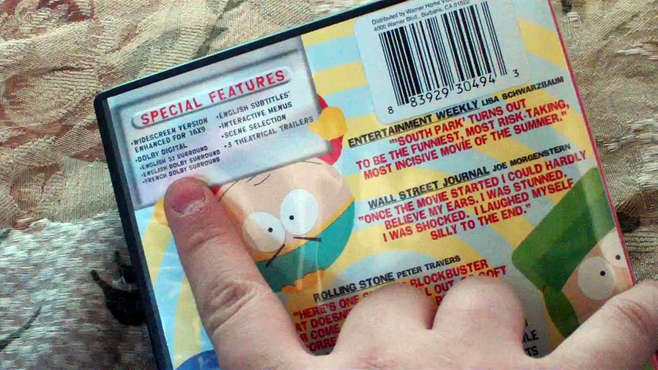 South Park Bigger, Longer, & Uncut DVD Unboxing