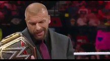 Brock Lesnar & Triple H vs. Roman Reigns & Dean Ambrose - WWE RAW 2016