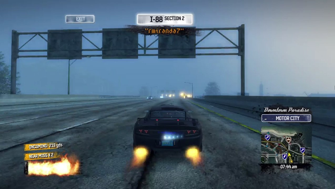 PS3 Burnout Paradise trofeu Score a Boost Chain of x3 in the GT Nighthawk
